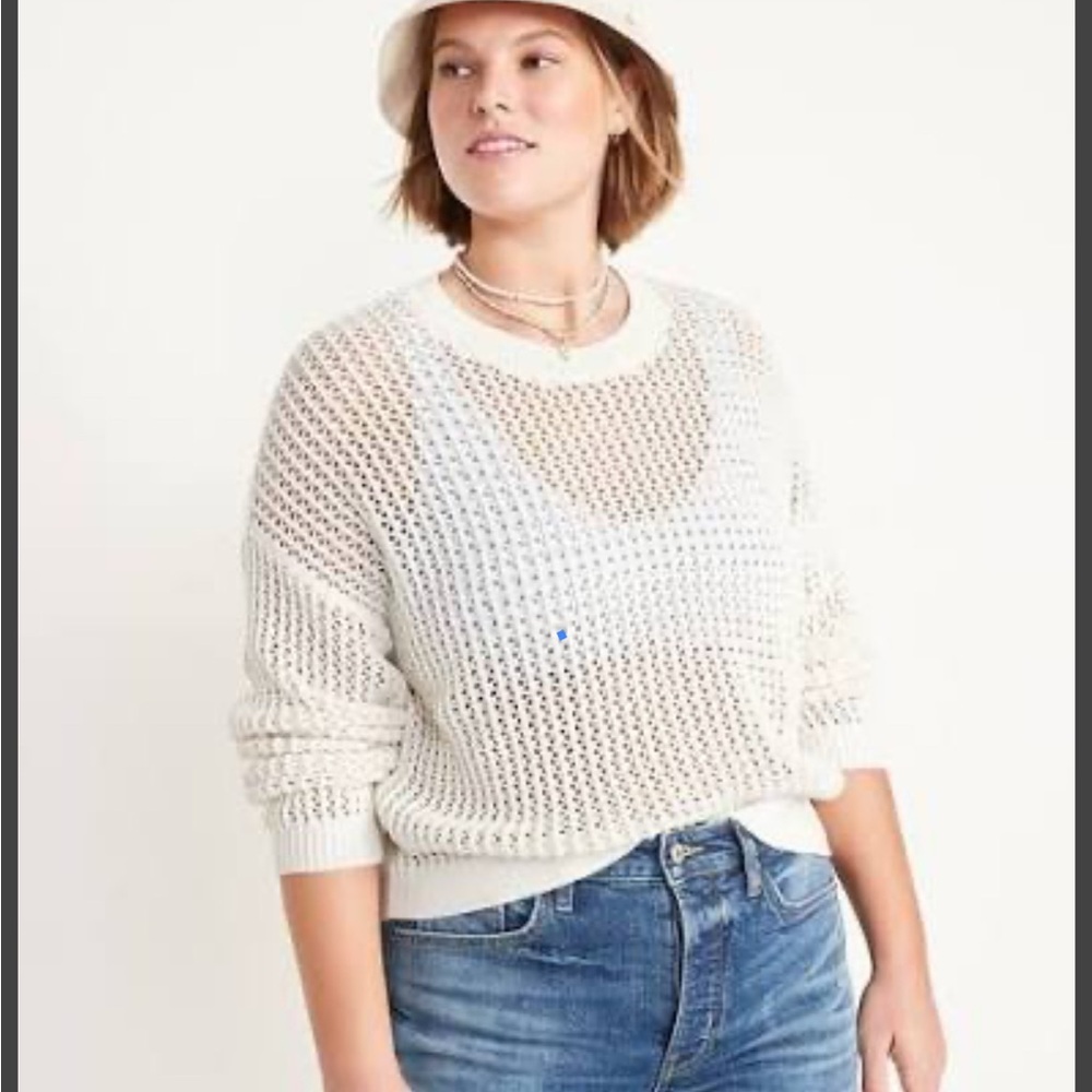 Old Navy crochet sweater